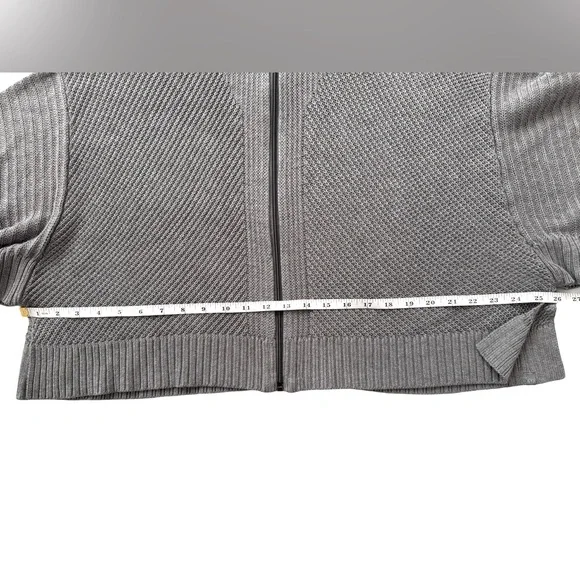 Lululemon Softer Still Wrap Cashmere Blend *Heathered Asphalt Gray *Size Large - Picture 11 of 13